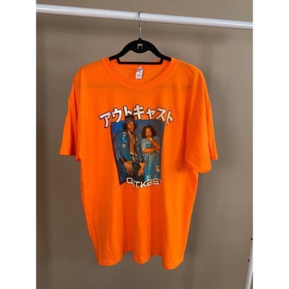 OutKast Rap Orange T-Shirt- size large